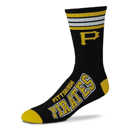 Discover PITTSBURGH PIRATES LOGO ADULT LARGE CREW SOCKS AUTHENTIC MLB BASEBALL TEAM NEW