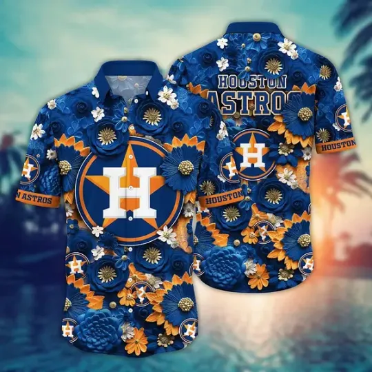 Discover Houston Astros Floral Majesty Hawaiian Shirt Summer Aloha