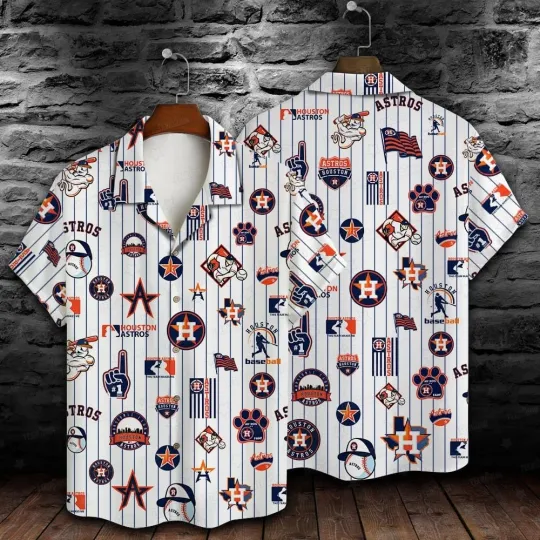 Houston Baseball All-Star Icons Summer Aloha Unisex Hawaiian Shirt, Gift for Fan