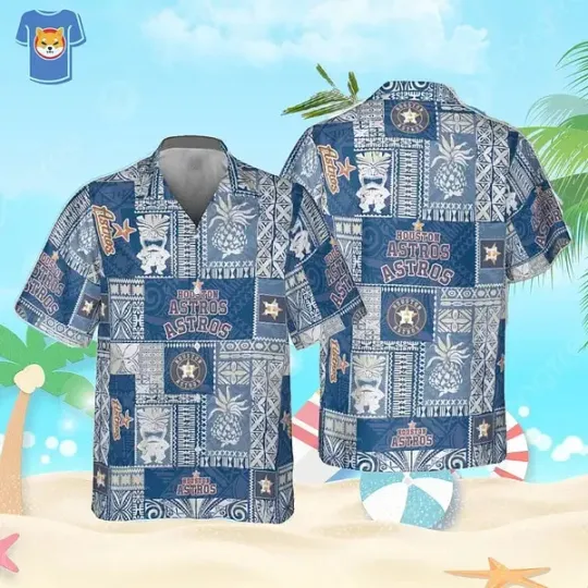 Discover Houston Astros Tribal Vibes Hawaiian Shirt Summer Aloha