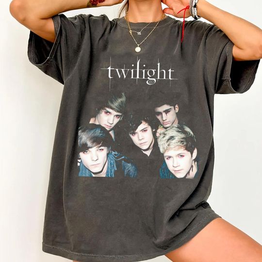 Discover Twilight One Direction Vintage T-Shirt, Gift For Woman and Man Unisex Heavy Cotton Tee