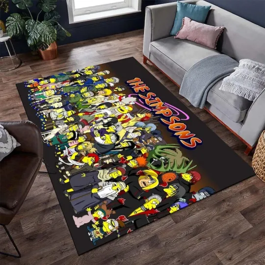 Discover Simpson Rug, Cartoon Rug, Movie Decor, Themed Rug for Home & Living