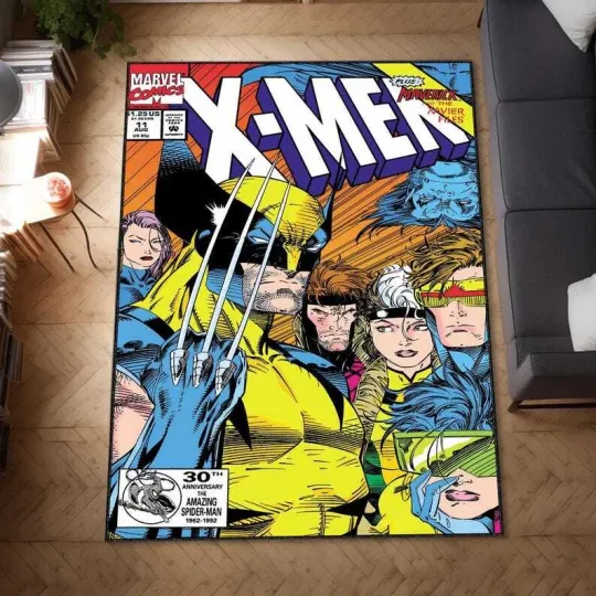 X-Men Legend Rug, Comic Cartoon Books Cover, Books First Number