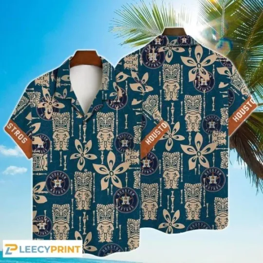 Asttrros Hawaiian Shirt Major League Baseball 2024 Tiki Shirts, Gift for Fan