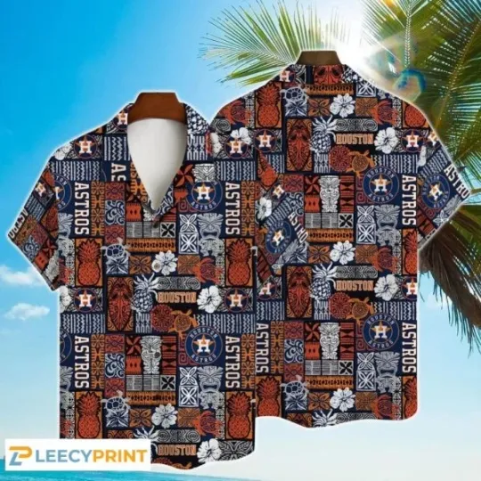 Asttrros Hawaiian Shirt Major League Baseball Print For Big Fans