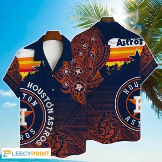 Asttrros Hawaiian Shirt Major League Baseball Summer Print, Gift for Fan