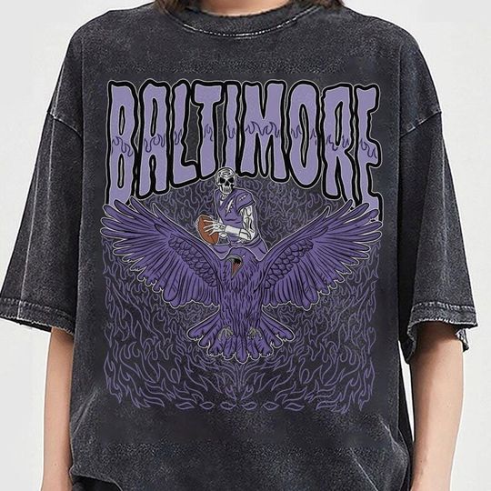 Discover Baltimore Football Skull Vintage Shirt