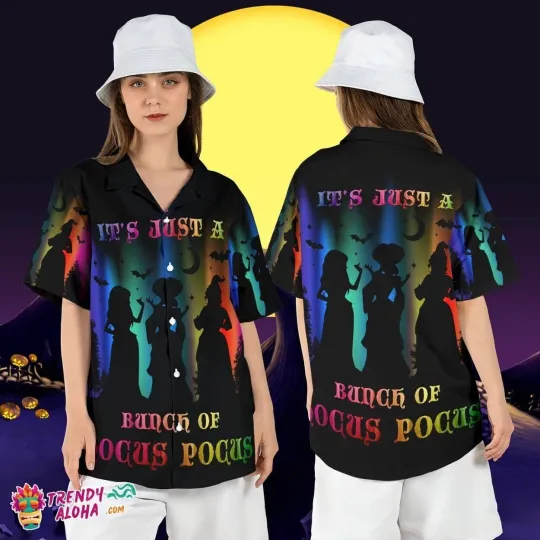 Discover Bunch Hocus Pocus Sanderson Sisters Disney Halloween Aloha Tee_4kp_94