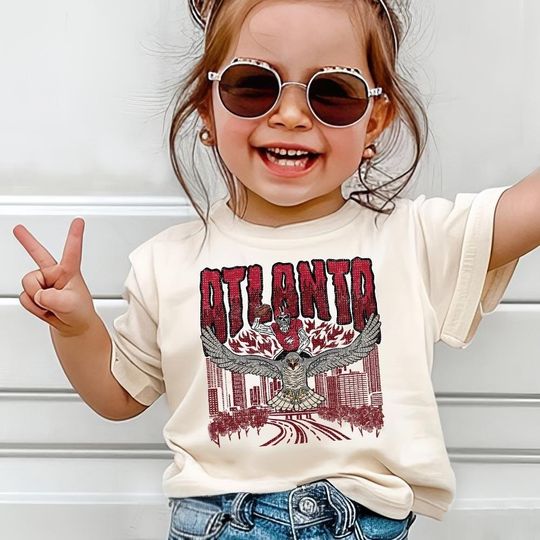 Discover Atlanta Football Skull Vintage Shirt, Gift For Fan Football Game Day Unisex Shirt