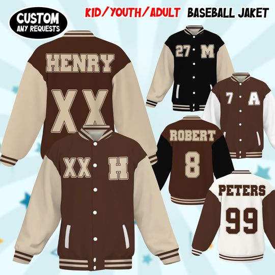 Discover Custom Brown Baseball Jacket, Custom Summer Tour 2025 Varsity, Wedding Jacket, Baseball Shirt for Fans of All Ages, Vintage Bomber Jacket