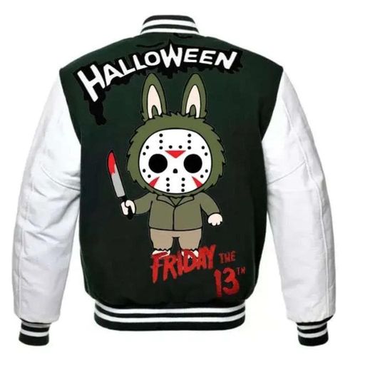 Labubu Jacket |Streetwear | Unisex Cartoon Graphic Baseball Jacket