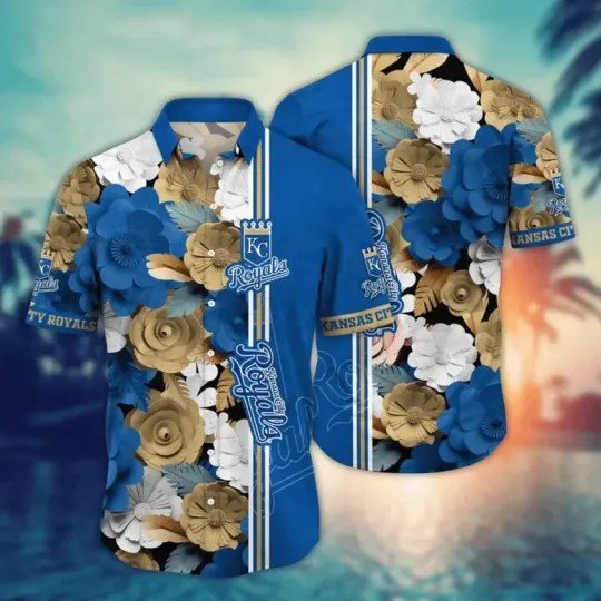 Discover Kansas City Baseball Tropical Summer Vibes Hawaiian Shirt Summer Aloha, Gift for Fan