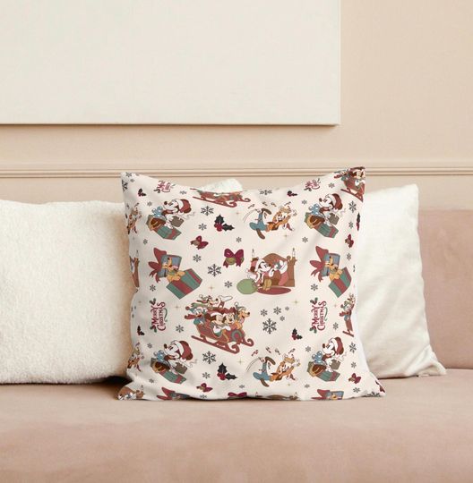 Discover Disney Christmas Pillow Cover Disney Home Decor Throw Pillow Decorative Pillow Cover Disney Pillow Mickey Christmas Decor