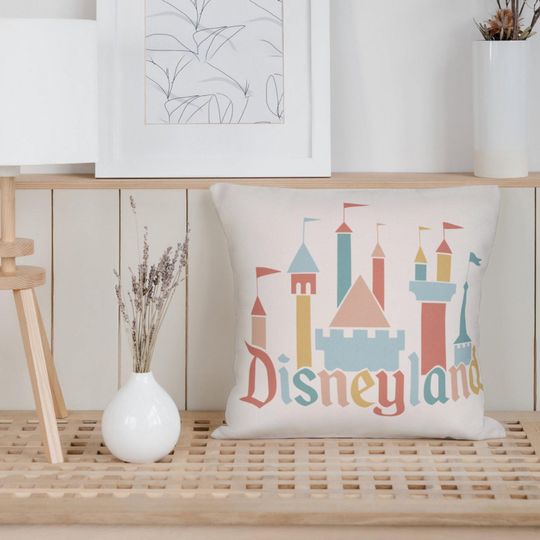 Discover Disneyland Castle Pillow Cover, Disney Home Decor, Couch Throw Pillow, Nursery  Decoration, Decorative Pillow Cover, Disney Pillow
