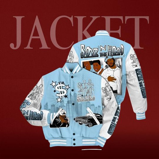 Discover Varsity Jacket To Match Legend Blue 11s - Movie BoyzZ The Hood All Over Print