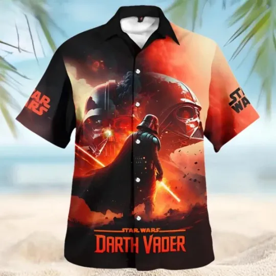 Discover Disney Star Wars Darth Vader Fire Hawaiian Shirt