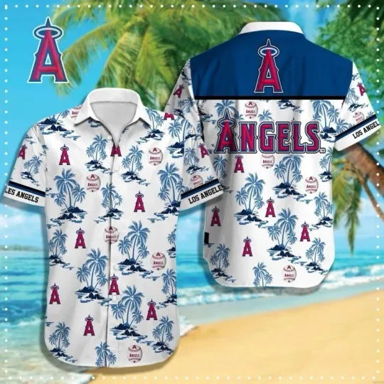 Los Angeles Agells Palm Paradise Hawaiian Shirt Summer Aloha, Gift for Fan