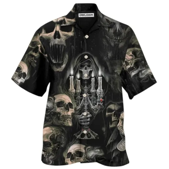 Discover Skull Horror Skull Movies Awesome Hawaiian Shirt