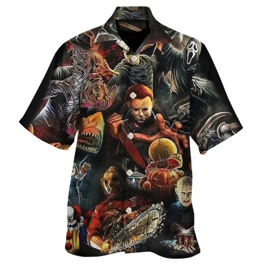 Discover Horror Movies Unisex Hawaiian Shirt