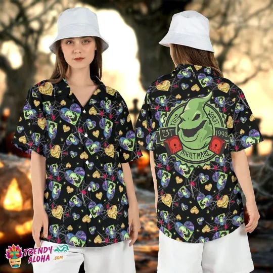 Discover Oogie Boogie Worst Nightmare Hawaiian Horror Themed Shirt