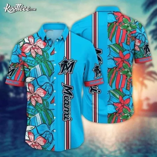 Discover Miami Marlins Summer Hawaiian Shirt Unisex Size S-5XL For Fan Gift