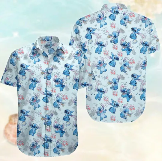 Discover Floral Stitch Disney Summer Hawaiian Shirt 2025