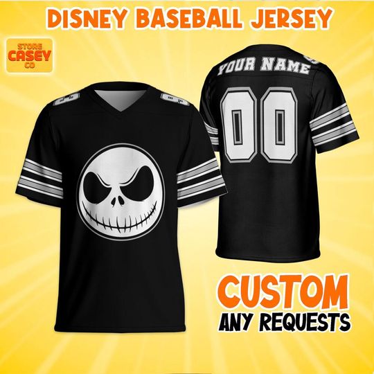 Personalize Disney The Nightmare Before Christmas, Custom Monster Football Jersey Halloween Jersey, Horror Character Football Jersey Gifts
