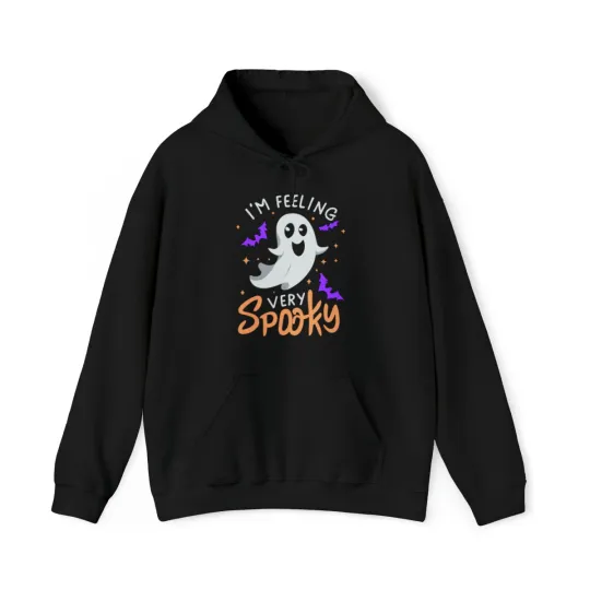 Discover I'm Feeling Very Spooky Halloween Graphic Hoodie, Sizes S-5XL