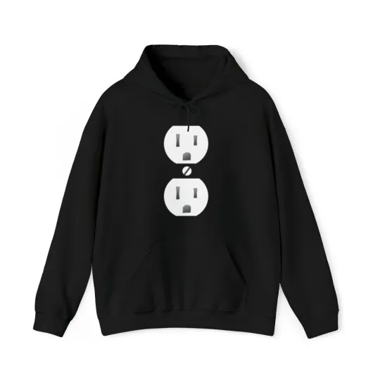 Discover Electrical Outlet Halloween Costume Graphic Hoodie, Sizes S-5XL