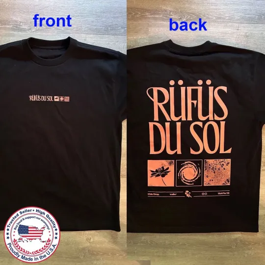 Discover Rufus Du Sol 2025 Concert Reprint T-Shirt All Sizes