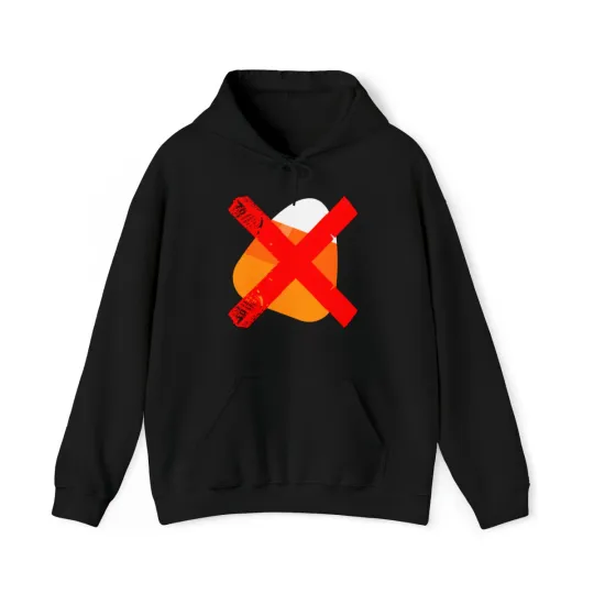 Discover No Candy Corn Graphic Hoodie, Sizes S-5XL