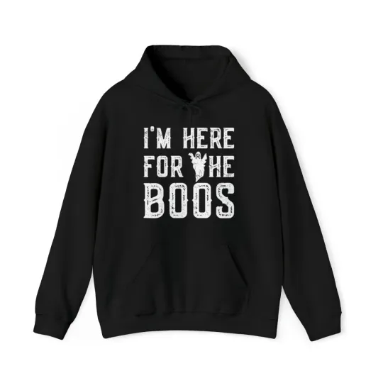 Discover I'm Here For The Boos Halloween Graphic Hoodie, Sizes S-5XL