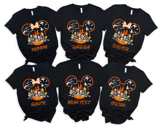 Discover Custom Halloween Disney Shirts, Disney Family Halloween Shirts, Disneyland Trip 2025 Family Mickey Halloween Shirt, Halloween Costume Kids