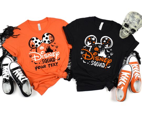 Discover Custom Disney Halloween Shirts, Halloween Disneyland Shirts, Boo Squad Shirt, Disney Squad Shirts, Minnie And Mickey Tshirt, Family Shirts