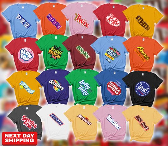 Discover Costume Chocolate Bar Halloween Shirt: Matching Family Group Tee