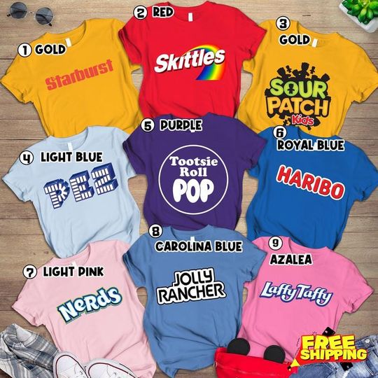 Candy Chocolate Halloween Costume Shirt Candy Family Group T-Shirt Matching Halloween Costume Shirt For Teacher Nurse Coworker Office