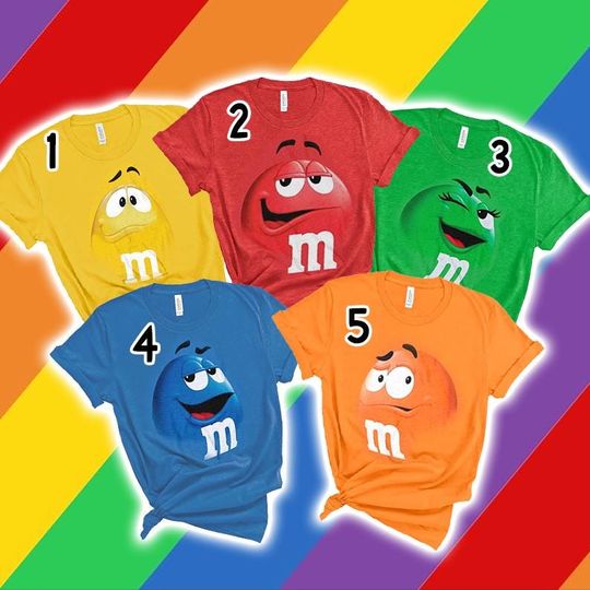 Discover Candy Matching Halloween Costume Shirt, M & M Group Shirt, Halloween Costume Shirt, Family Halloween Shirt, M and M shirt