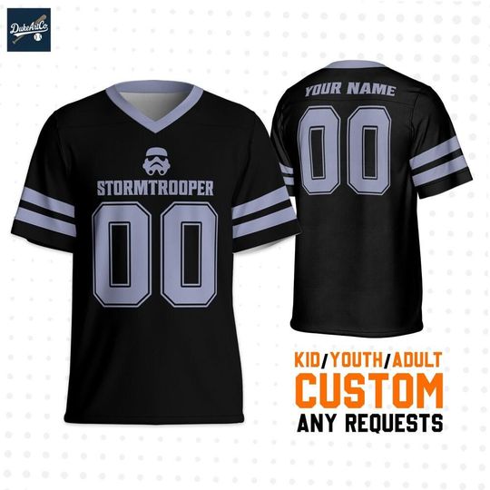 Discover Custom Star Wars Icon Simple Stormtrooper Football Jersey,Custom Disney Football Jersey Sports,Cute Gifts For Fans Disney,Best Birthday Gift