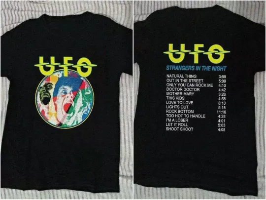 Discover UFO Strangers In The Night T-shirt Black Unisex All Sizes S to 5Xl