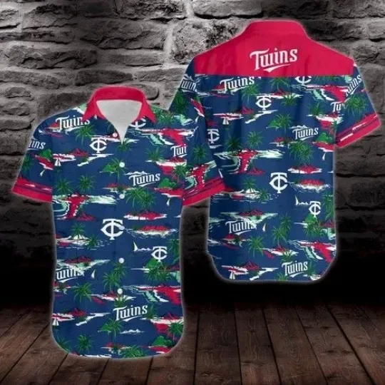 Discover Minnesota Twins Summer Beautiful Seamless Island Hawaiian Shirt, Twins Hawaiian