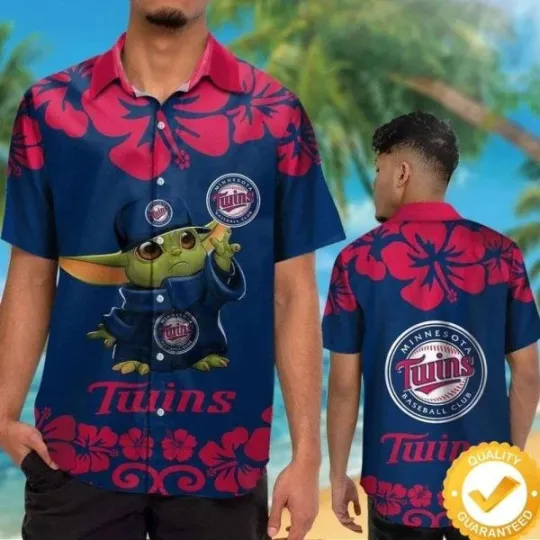 Discover Minnesota Twins Baby Yoda Hawaiian Shirt, Twins Hawaiian Shirt S-5XL