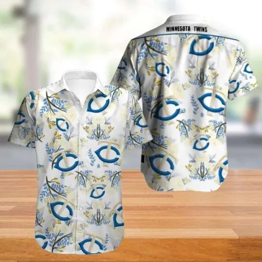 Minnesota Twiin Men Hockey Summer Beach Shirt, Twiin Hawaiian Shirt, Gift for Fan