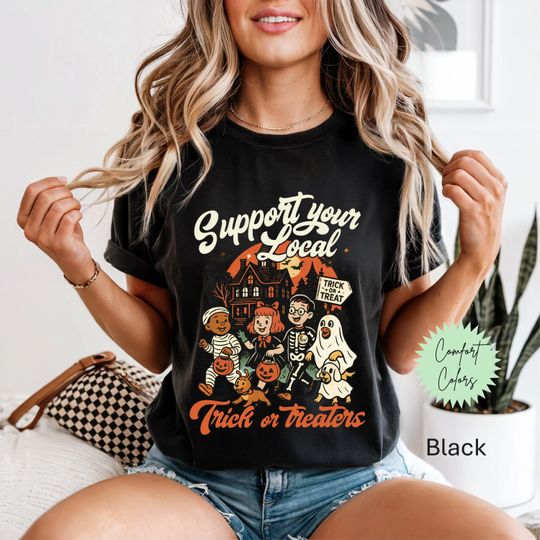Discover 90s Halloween Tee, Retro Halloween Shirt, Vintage Halloween Tee, Halloween Party Tee, Halloween Haunted House, Spooky Season Shirt Black Cat