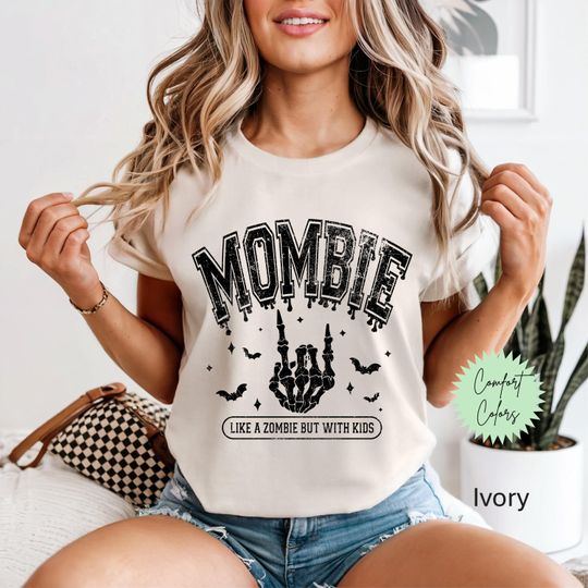 Discover Mombie Shirt, Zombie Shirt, Spooky Mama Shirt, Retro Halloween Shirt, Vintage Halloween Tee, Spooky Season Shirt, Halloweenshirt