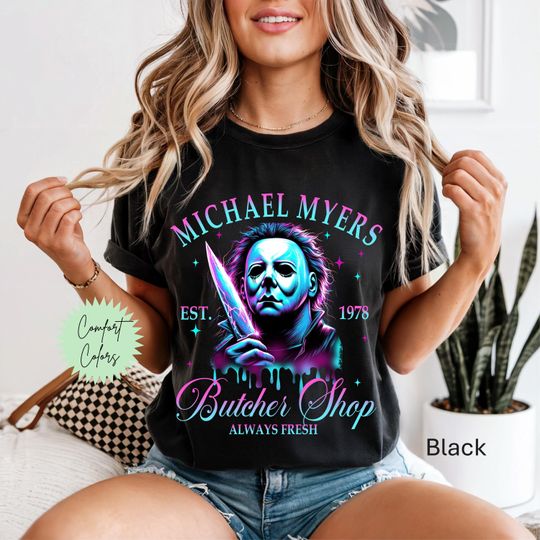 Michael Myers Butcher Shop, Halloween Horror Shirt, Retro Horror Shirt, Slasher Movie, 90s Horror Movies
