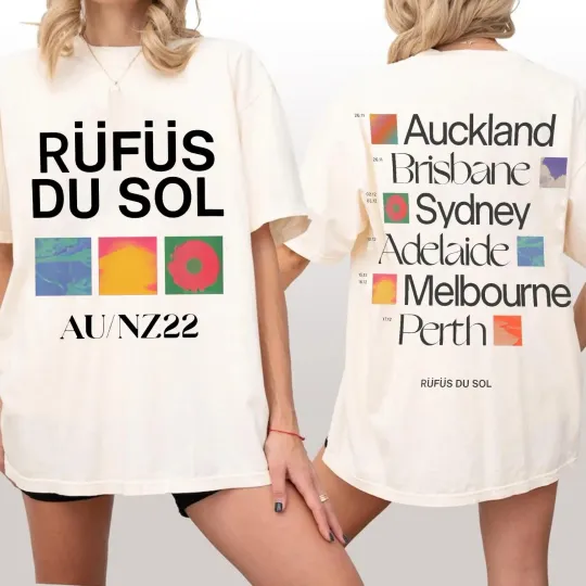 Discover Rufus Du Sol 2025 Inhale Exhale Tour Double Sided T-Shirt