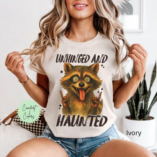 Discover Halloween Racoon Halloween Shirt, Funny Racoon Shirt, Retro Racoon Shirt, Racoon Lover Shirt