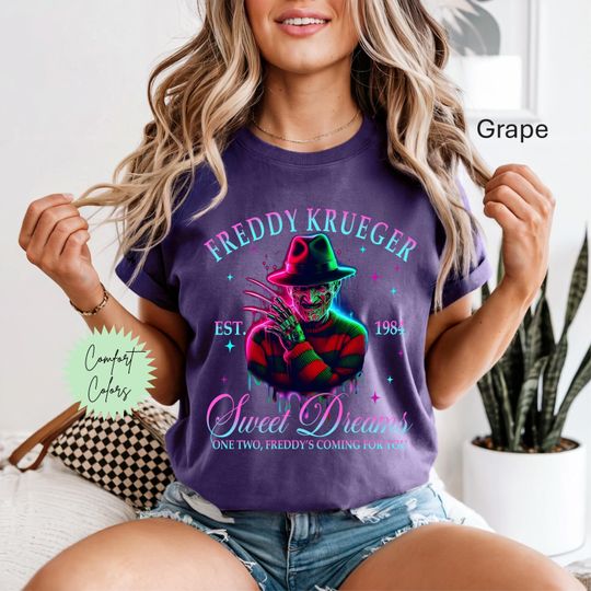 Discover Freddy Krueger, Scary Movie Shirt, Halloween Shirt Retro Horror Shirt, Slasher Movie, VHS Horror,90s Horror Movies Serial Killer Movie