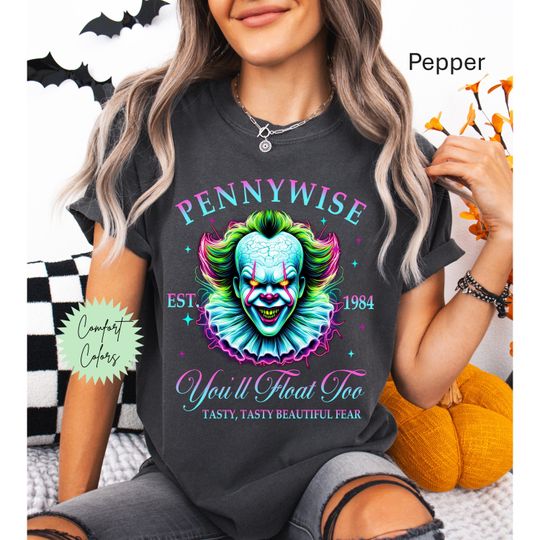 Pennywise Shirt, Scary Movie Shirt, Halloween Shirt, Retro Horror Shirt, Slasher Movie, 90s Horror Movies, Slasher Shirt