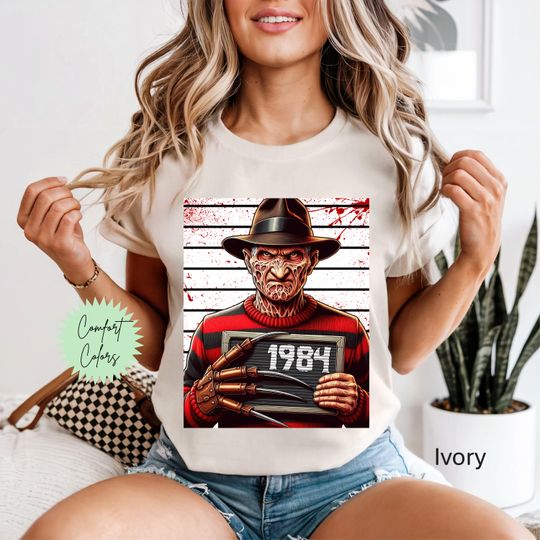 Discover Freddy Krueger, Scary Movie Shirt, Retro Horror Shirt, Slasher Movie, 90s Halloween, Horror Characters, Slasher Shirt